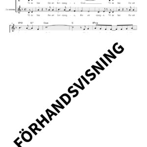 Vi är här för att lovsjunga Gud (PDF-not)
