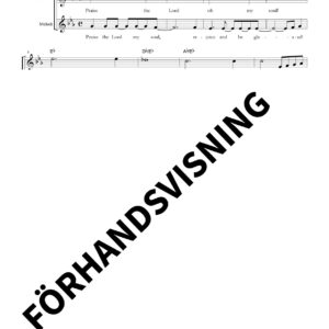 Praise the Lord my soul (PDF-not)